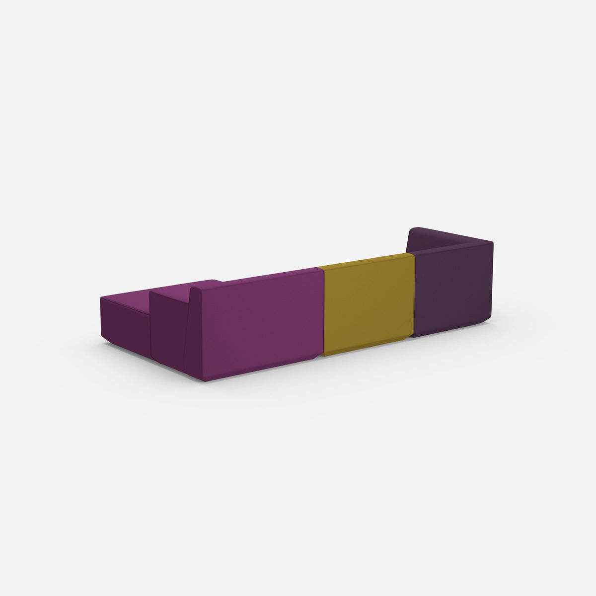 Eckcouch modern 320 cm breit von hinten