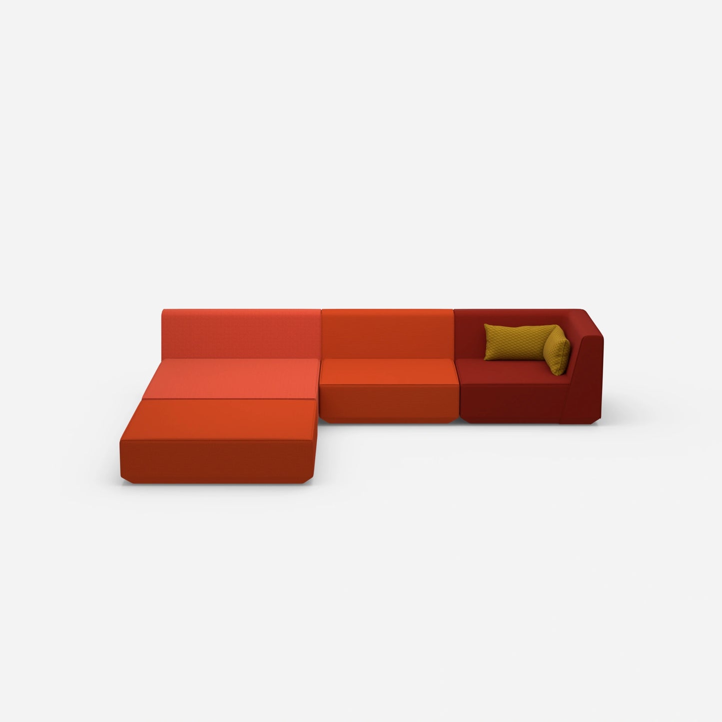 Ecksofa breite Liegefläche von vorne