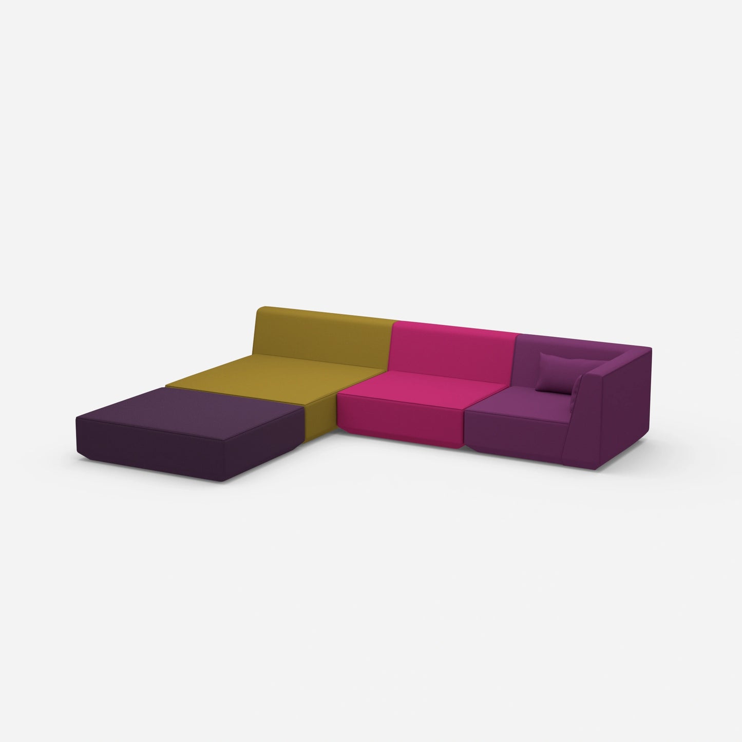 Ecksofa breite Liegefläche von der Seite