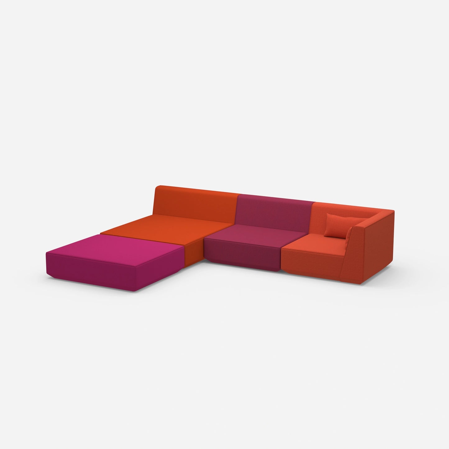 Ecksofa breite Liegefläche von der Seite