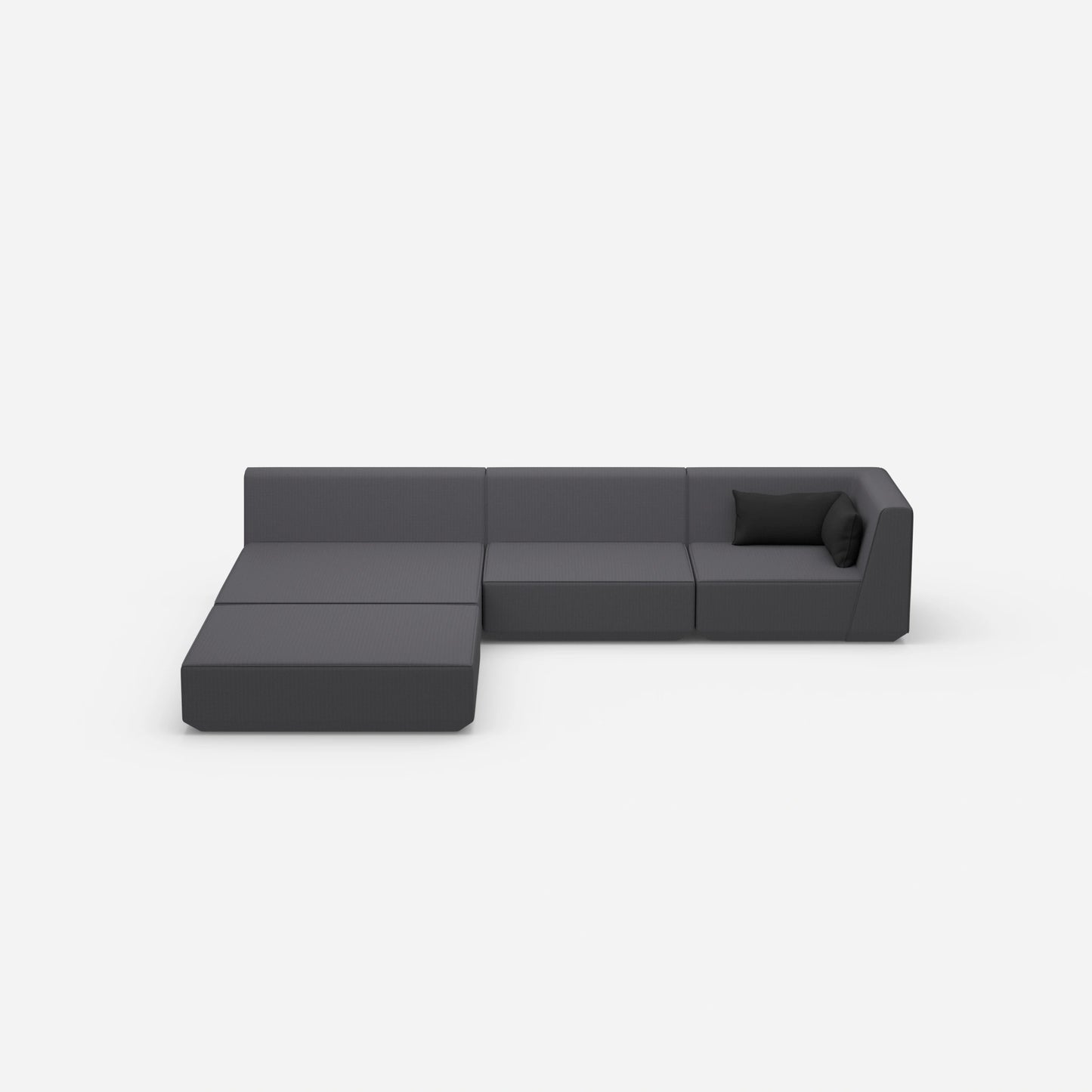 Ecksofa breite Liegefläche von vorne