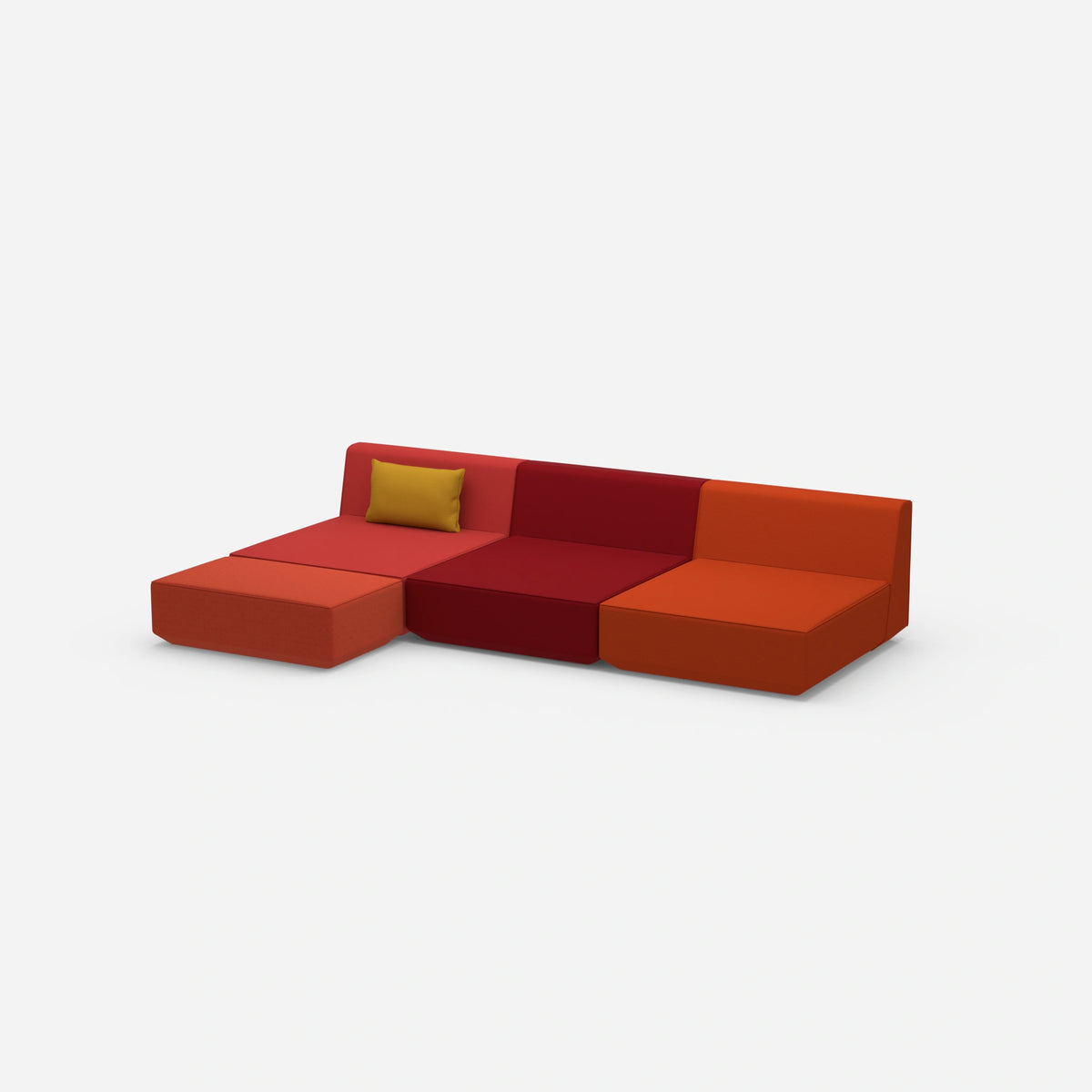 Ecksofa Lounge 300 cm breit von der Seite