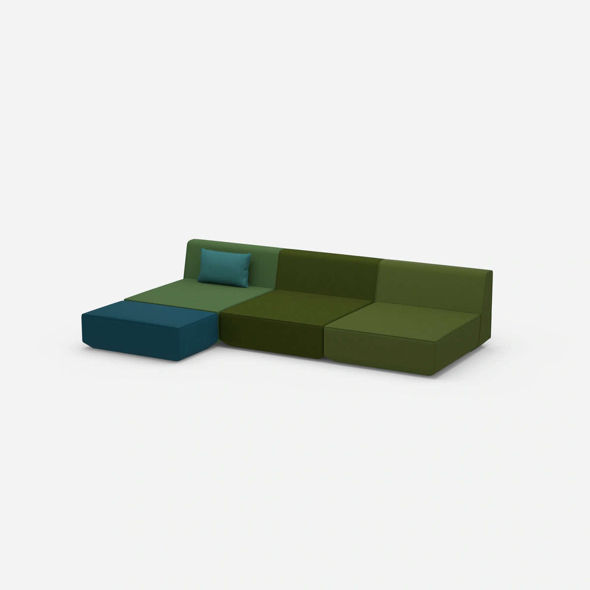 Ecksofa Lounge 300 cm breit von der Seite