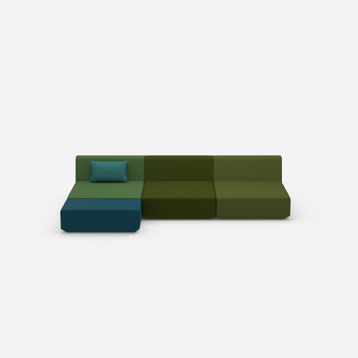 Ecksofa Lounge 300 cm breit von vorne
