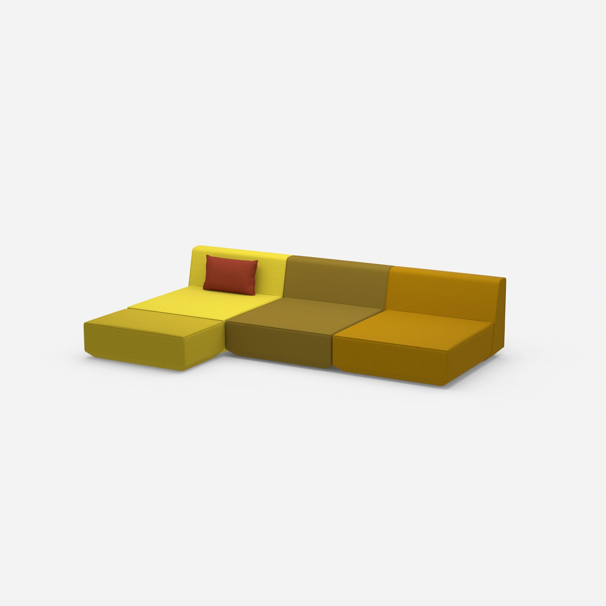 Ecksofa Lounge 300 cm breit von der Seite