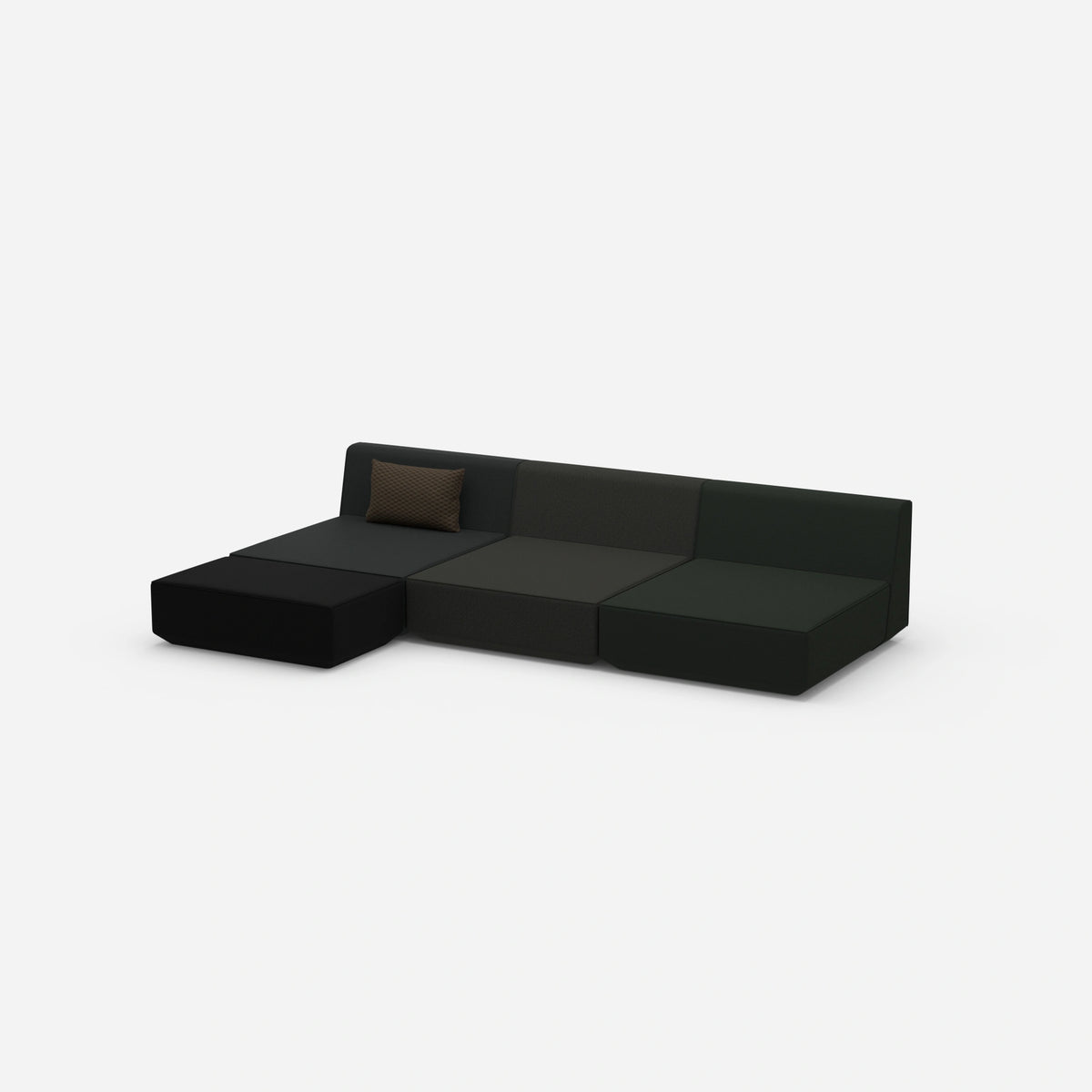 Ecksofa Lounge 300 cm breit von der Seite