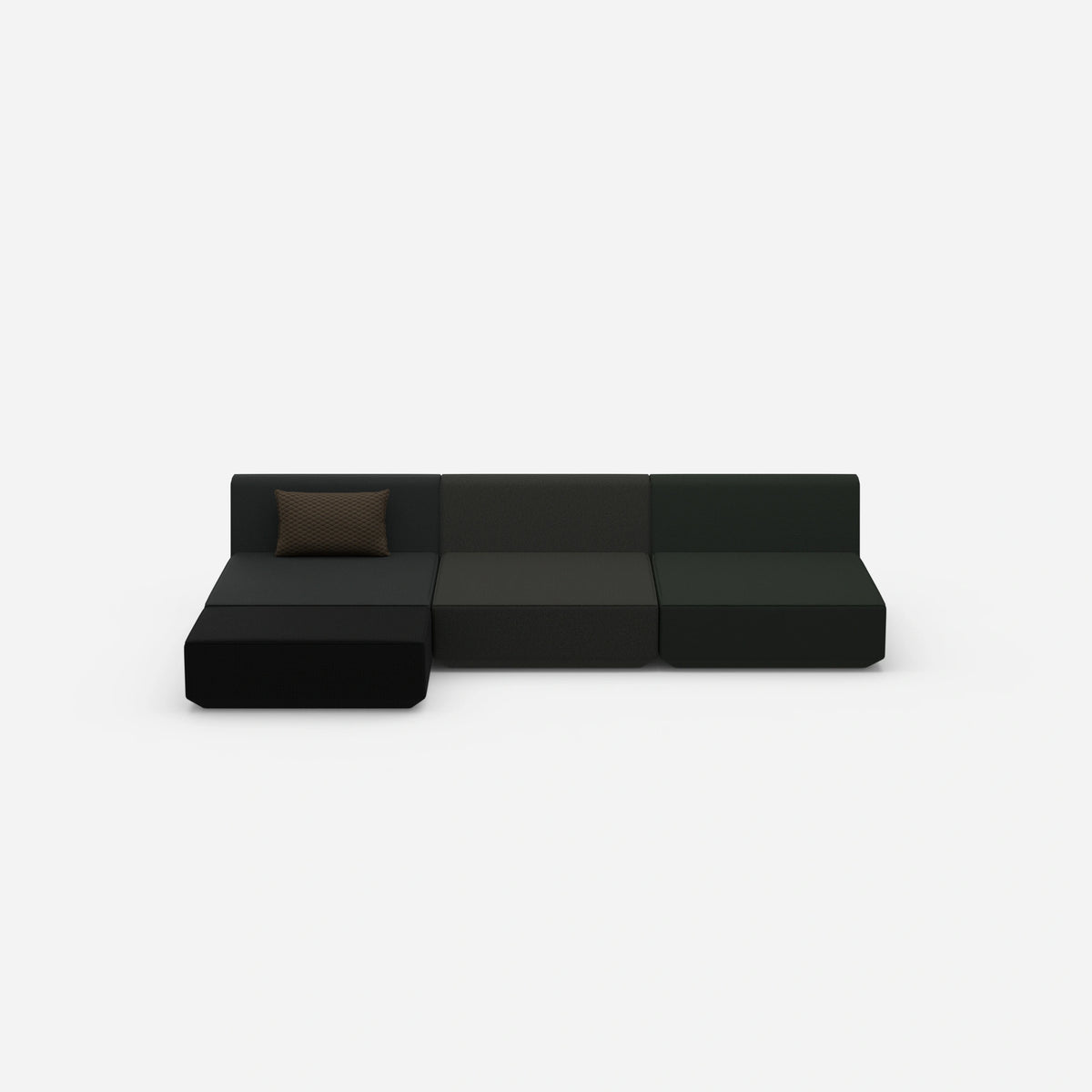 Ecksofa Lounge 300 cm breit von vorne