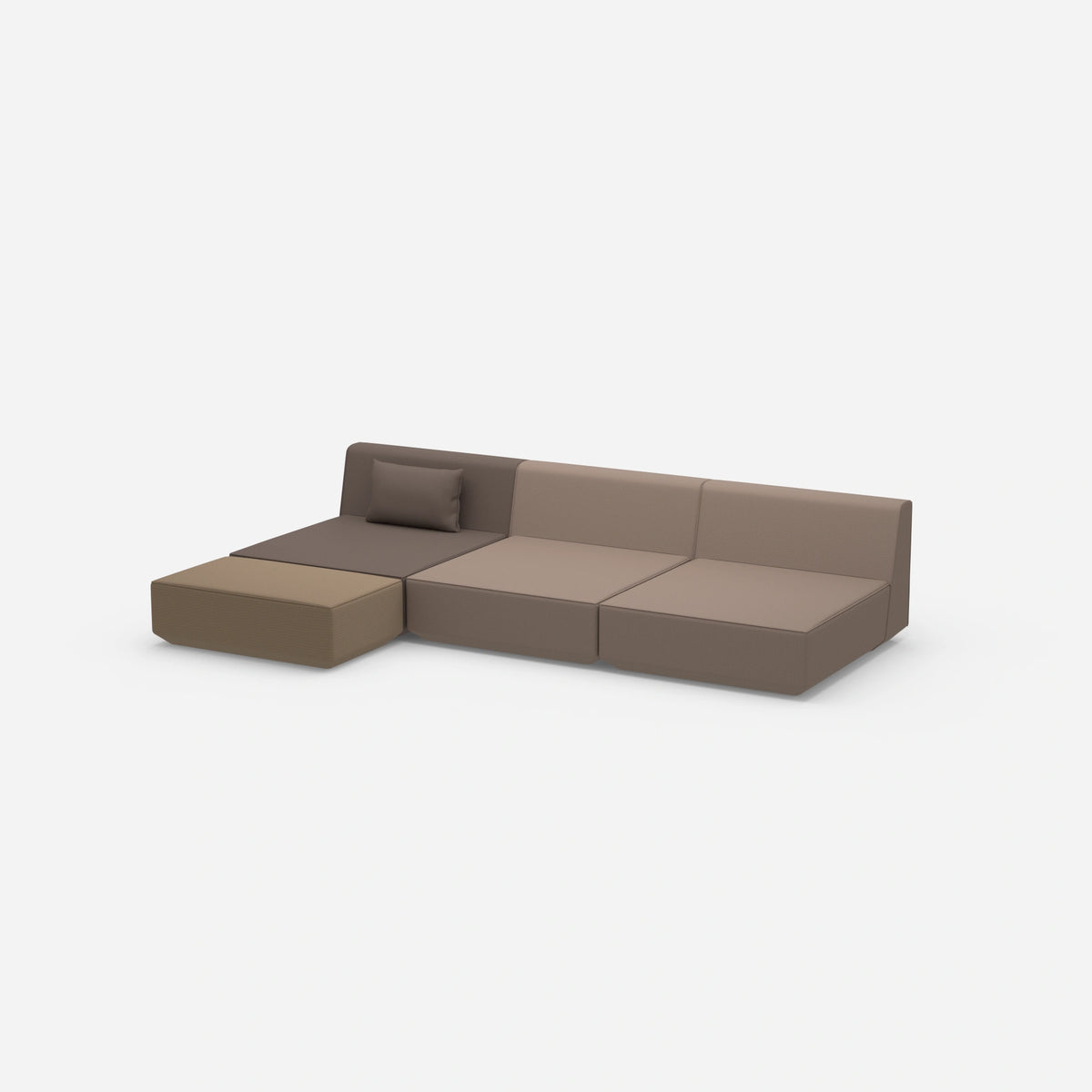 Ecksofa Lounge 300 cm breit von der Seite