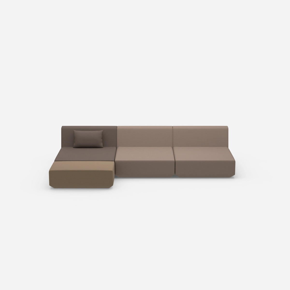 Ecksofa Lounge 300 cm breit von vorne