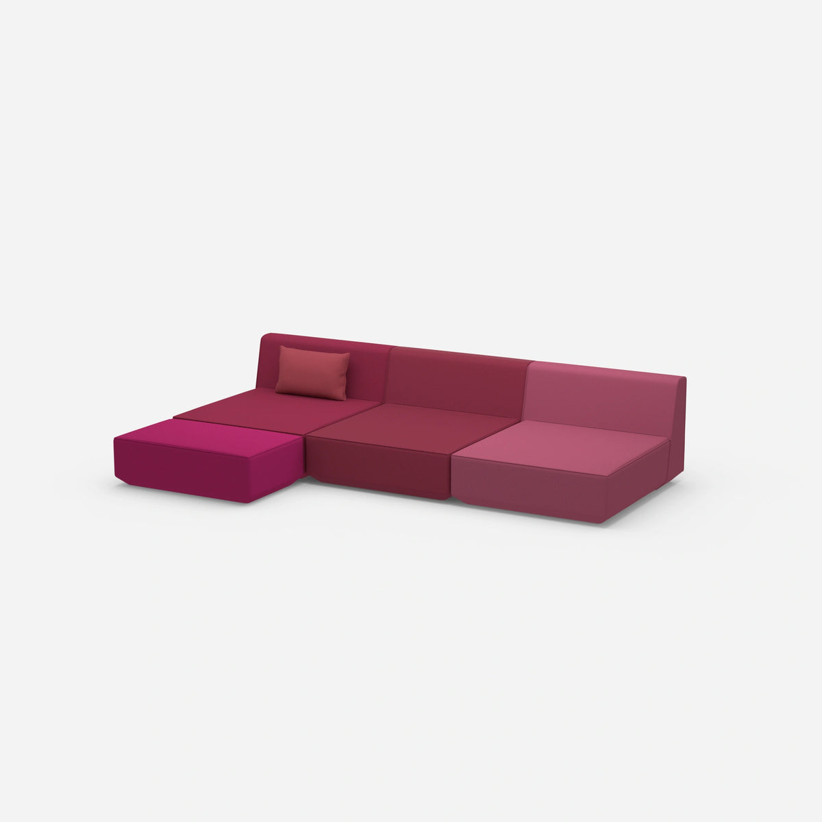 Ecksofa Lounge 300 cm breit von der Seite