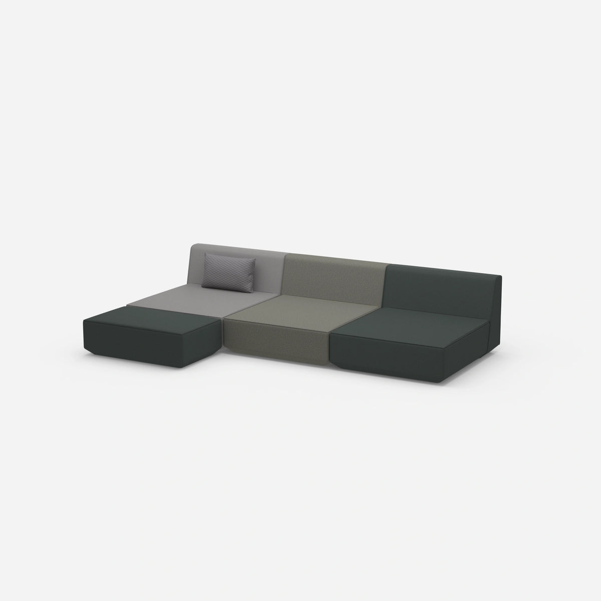 Ecksofa Lounge 300 cm breit von der Seite
