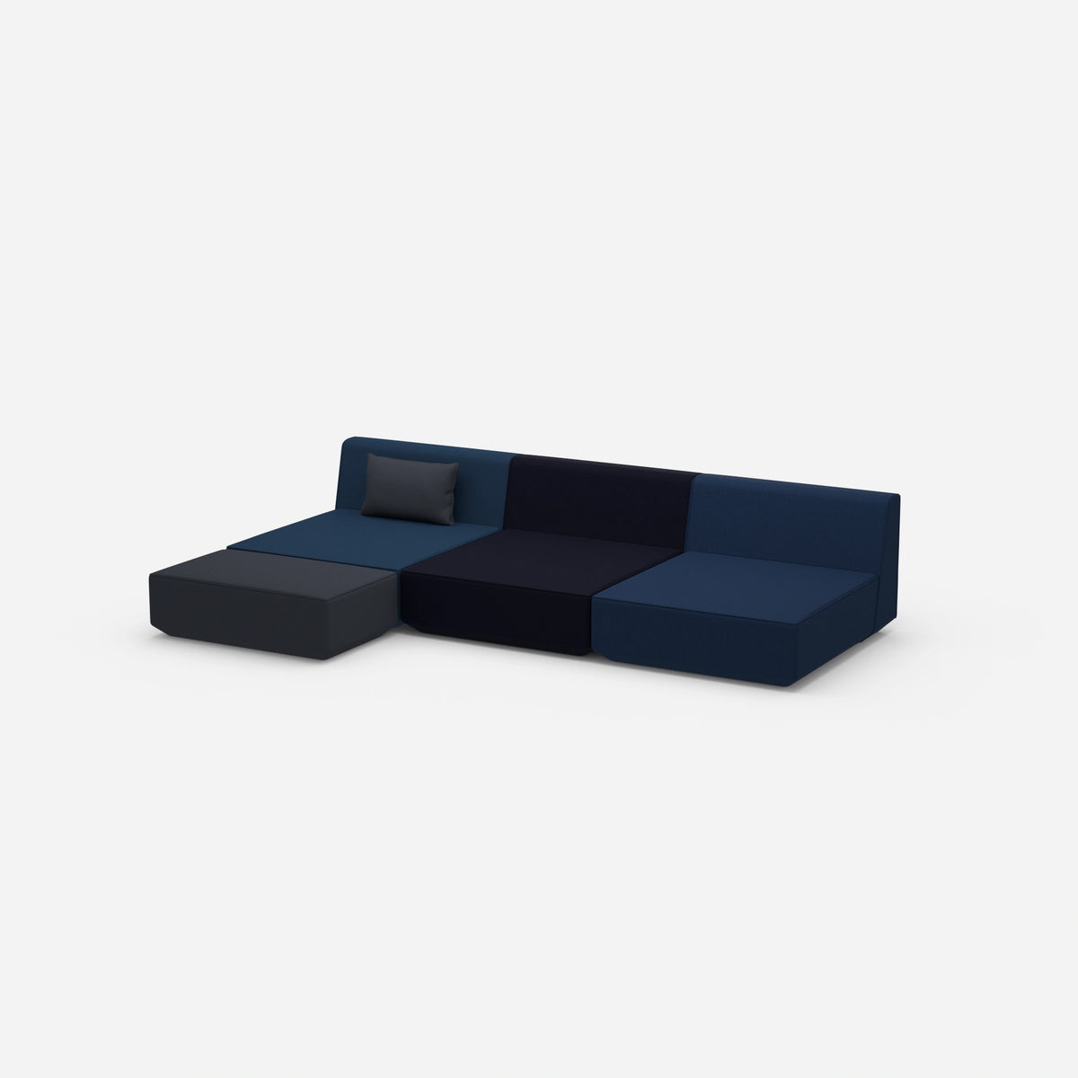 Ecksofa Lounge 300 cm breit von der Seite