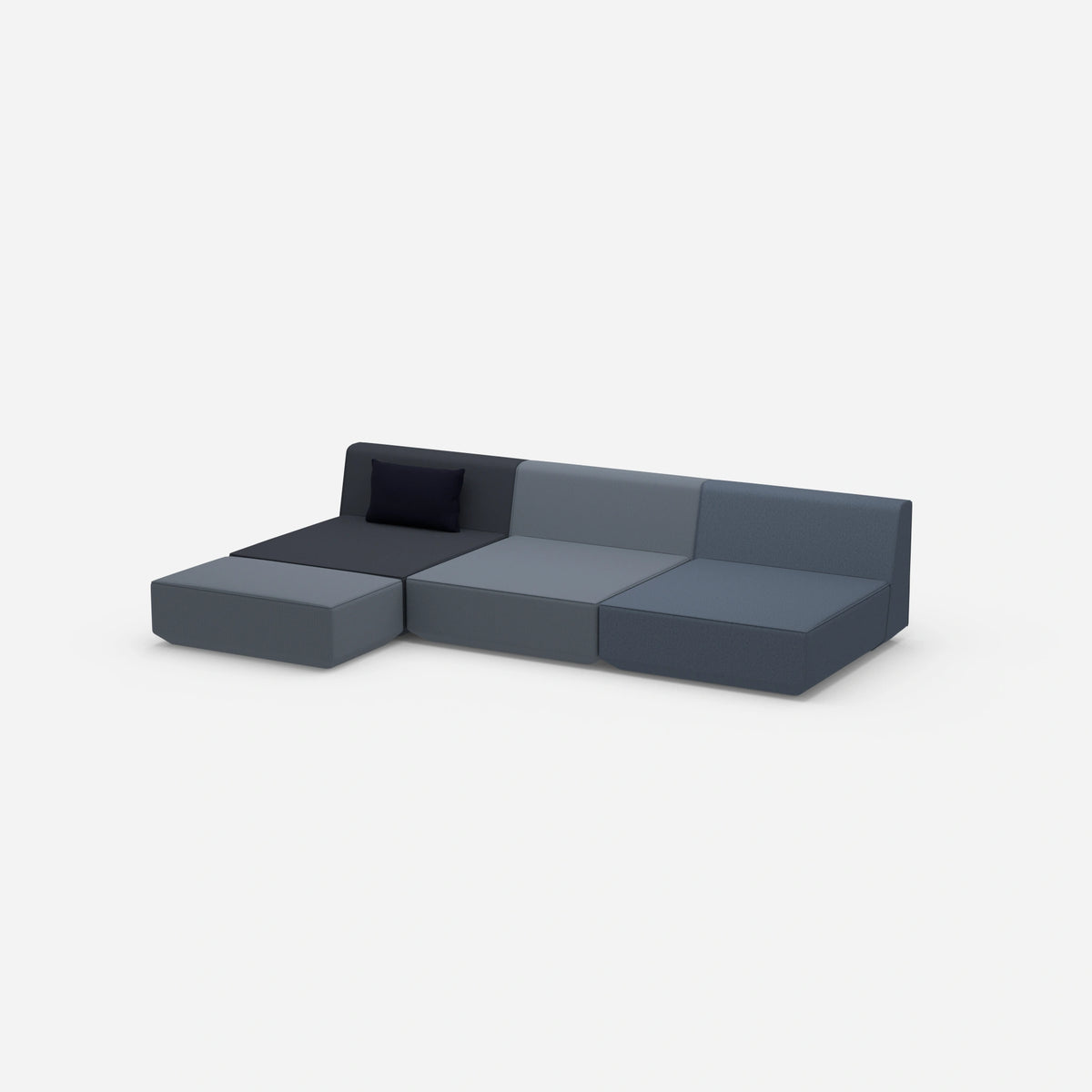 Ecksofa Lounge 300 cm breit von der Seite