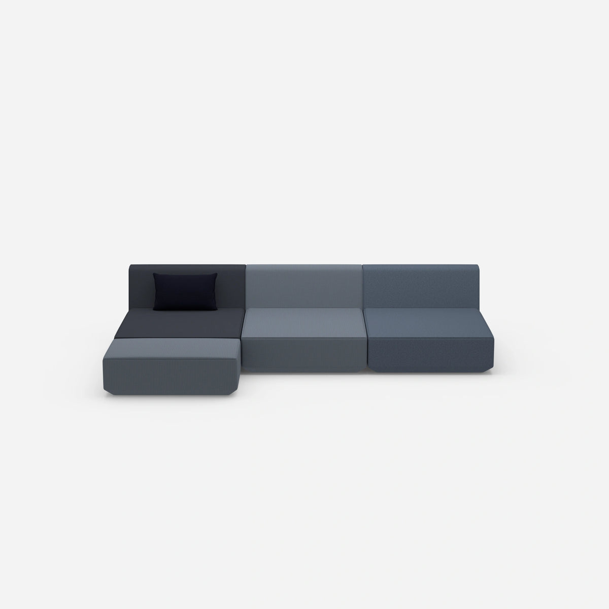 Ecksofa Lounge 300 cm breit von vorne