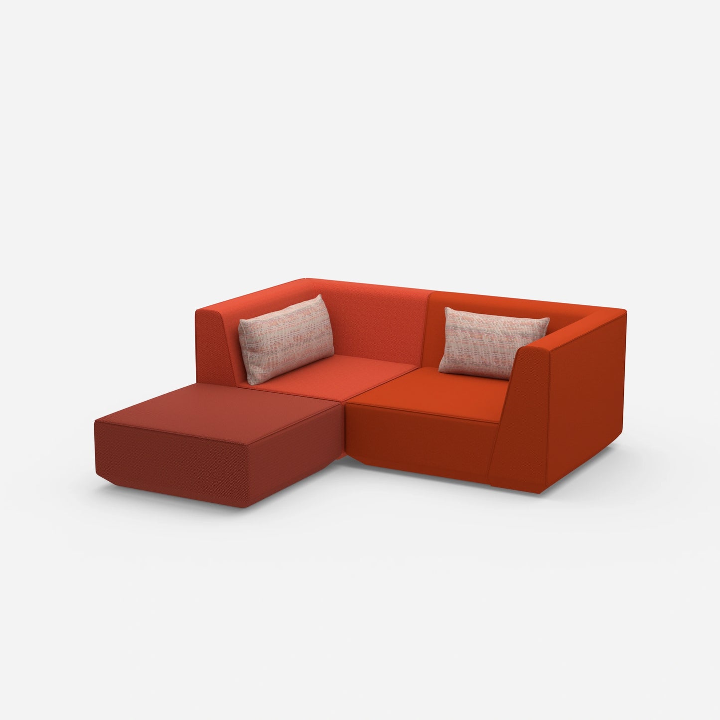 Ecksofa tief von der Seite