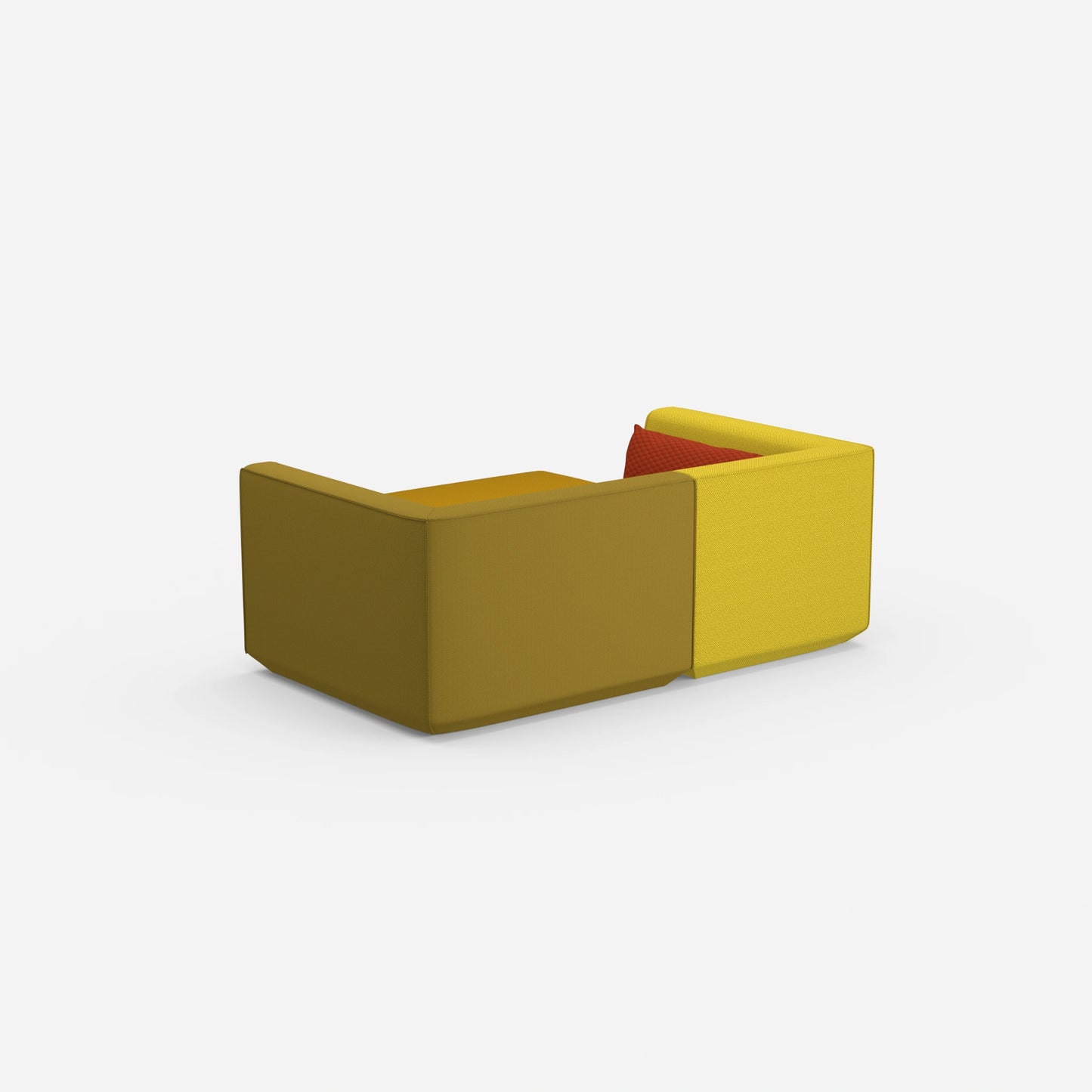 Ecksofa tief von hinten