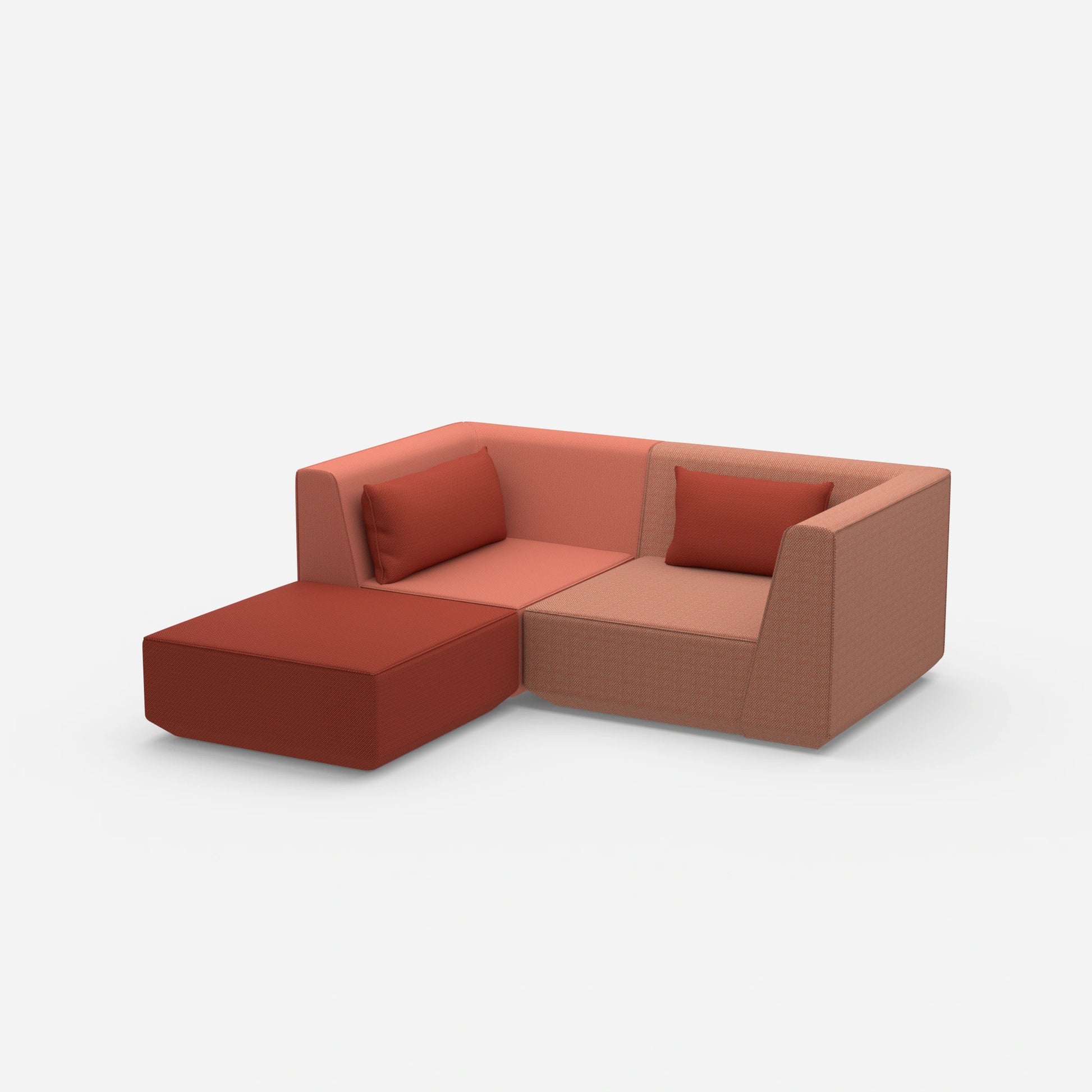 Ecksofa tief von der Seite