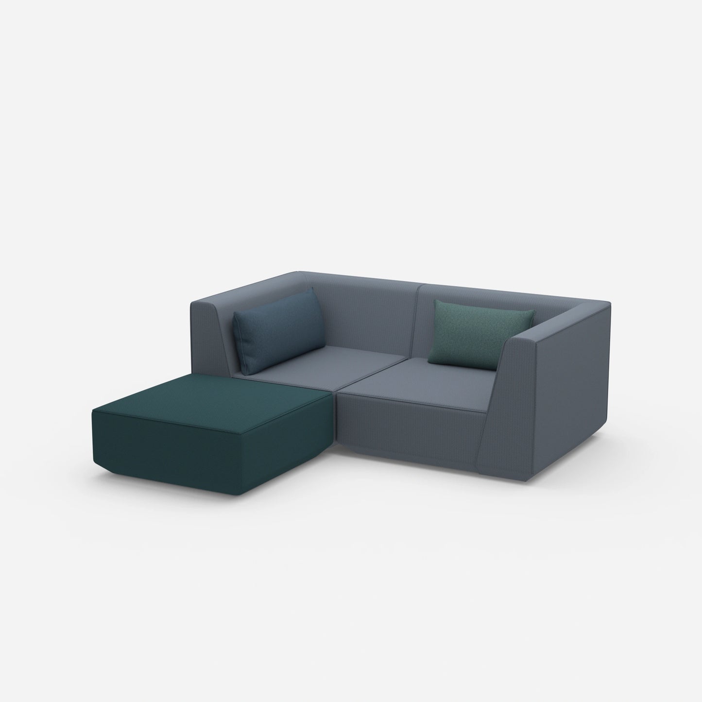 Ecksofa tief von der Seite
