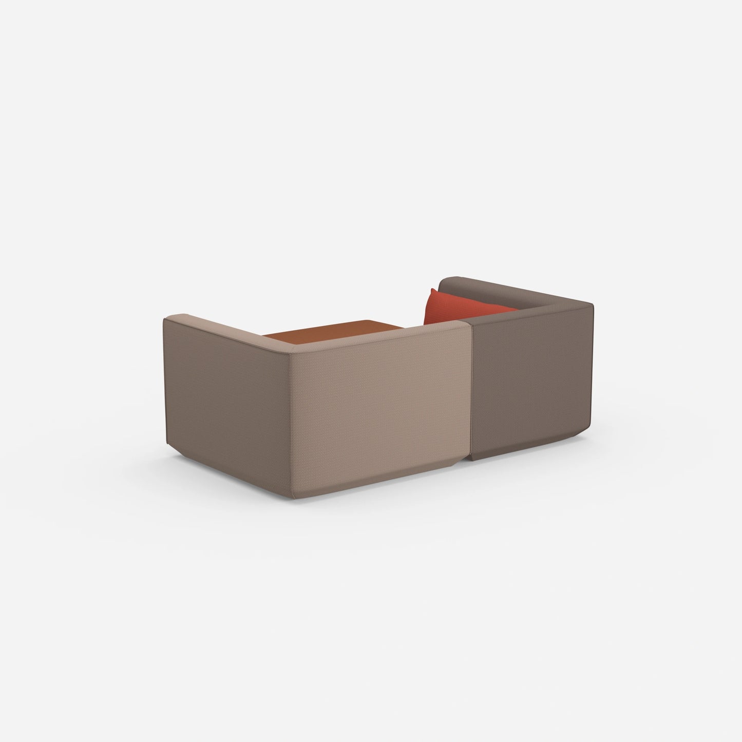 Ecksofa tief von hinten