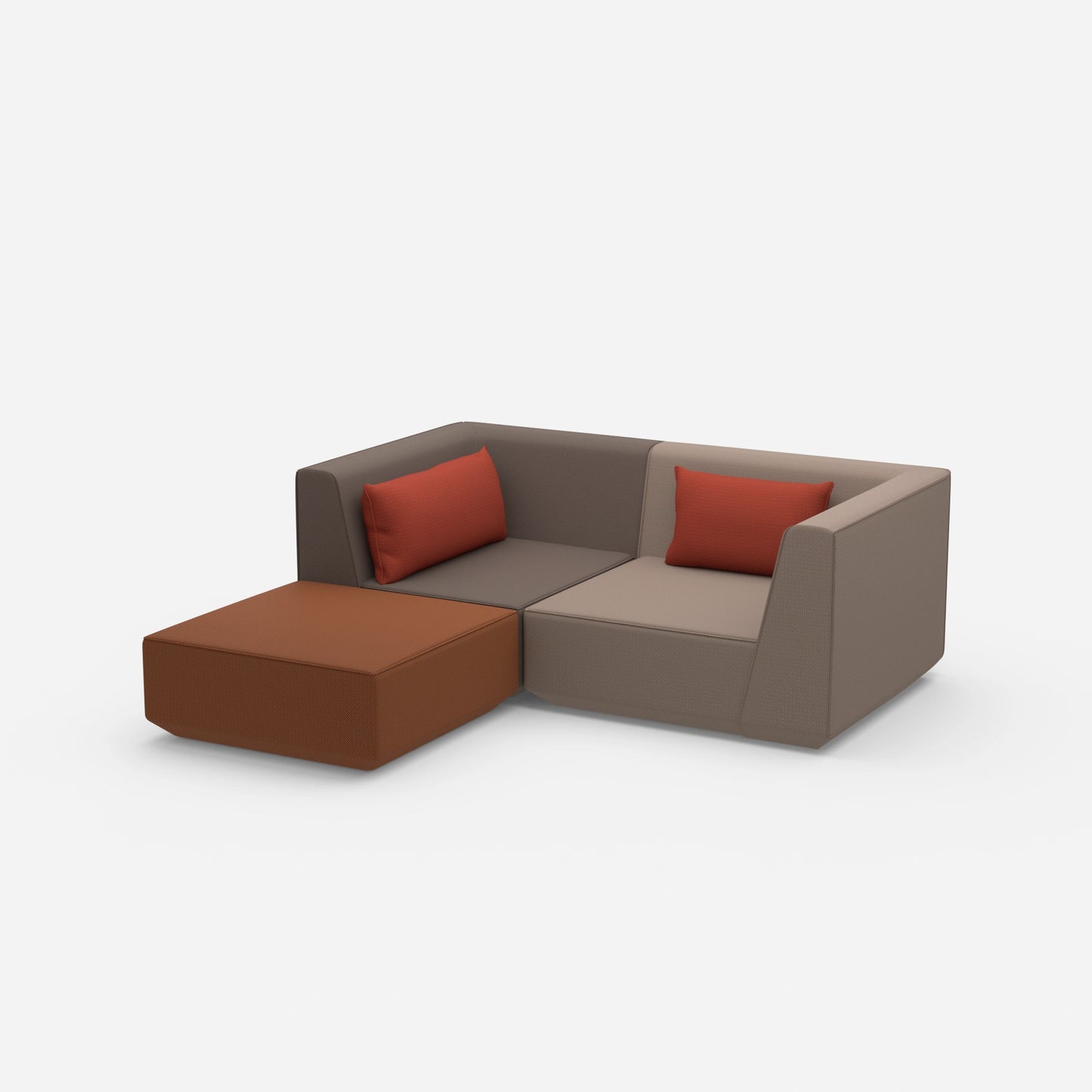 Ecksofa tief von der Seite