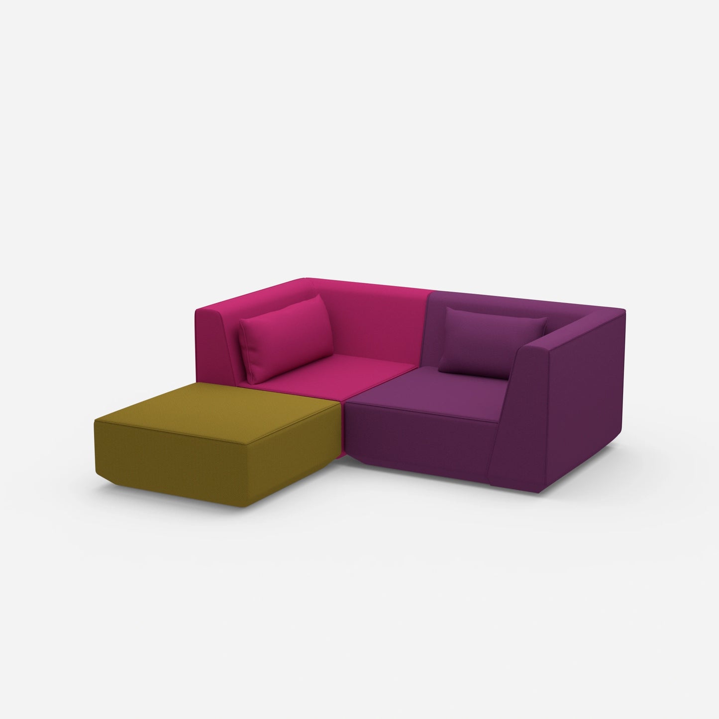 Ecksofa tief von der Seite