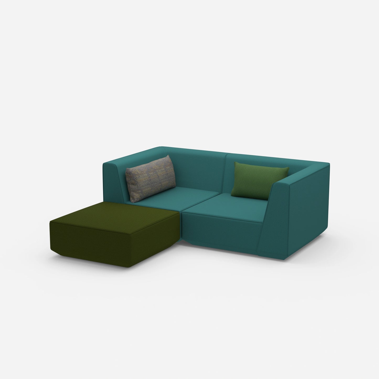 Ecksofa tief von der Seite