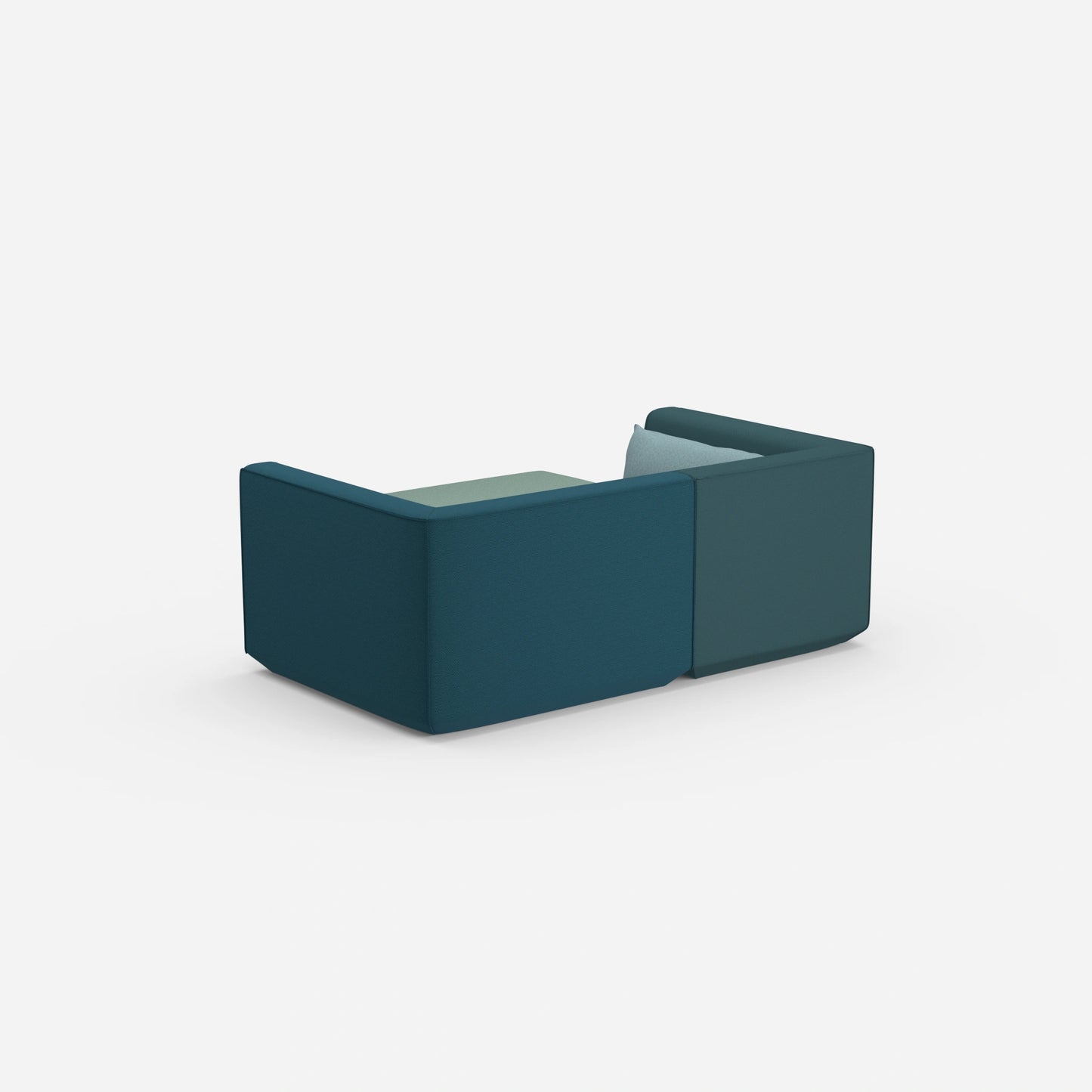 Ecksofa tief von hinten