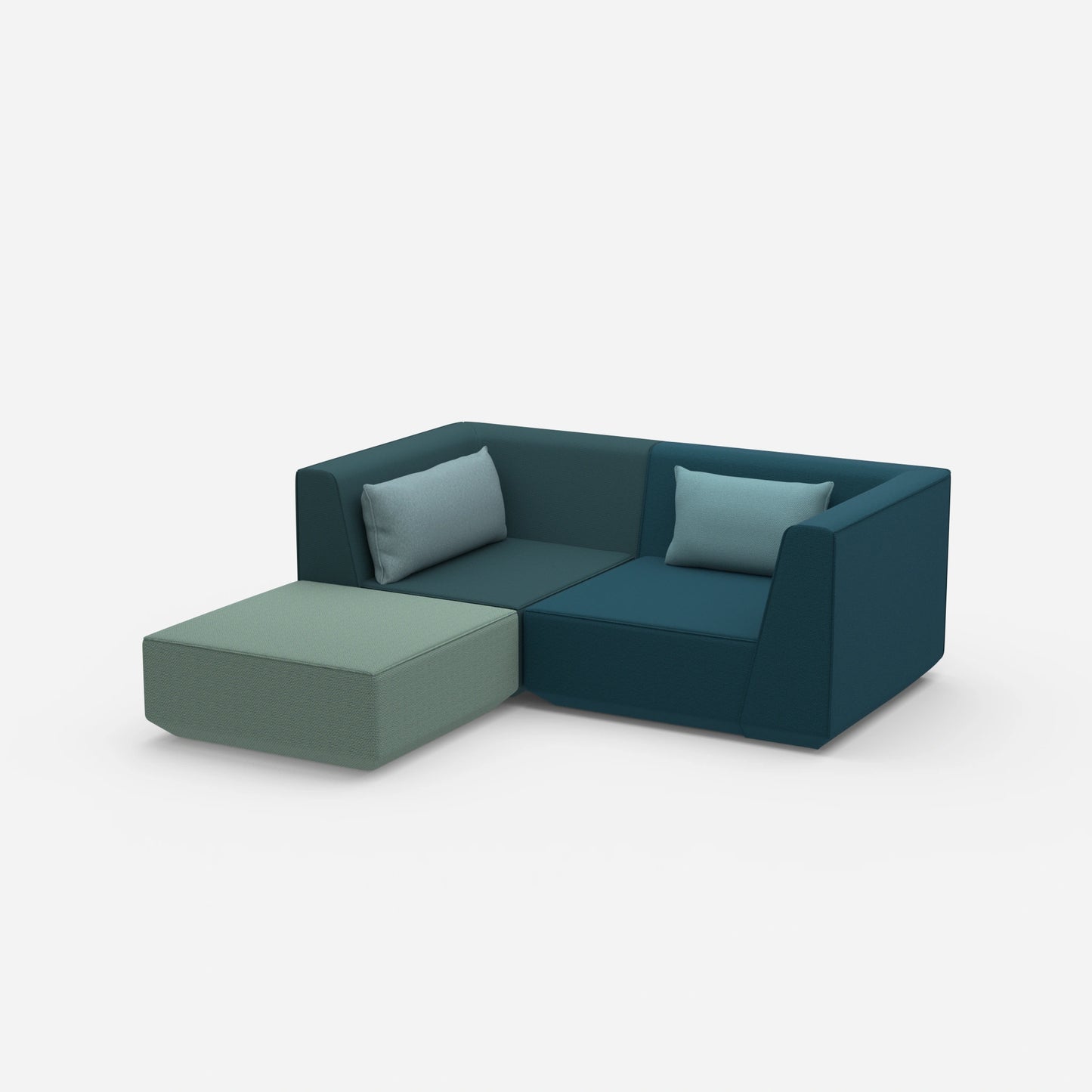 Ecksofa tief von der Seite