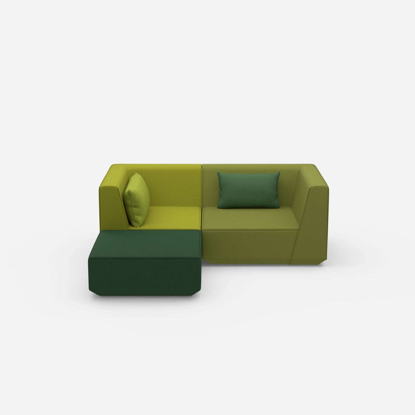 Ecksofa tief von vorne