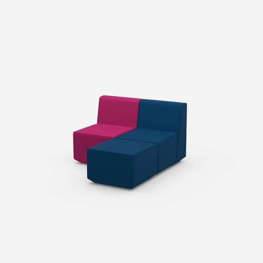 Ecksofas für kleine Räume von der Seite