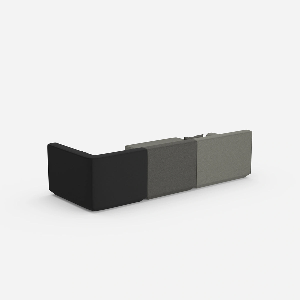 Gemütliches Ecksofa von hinten