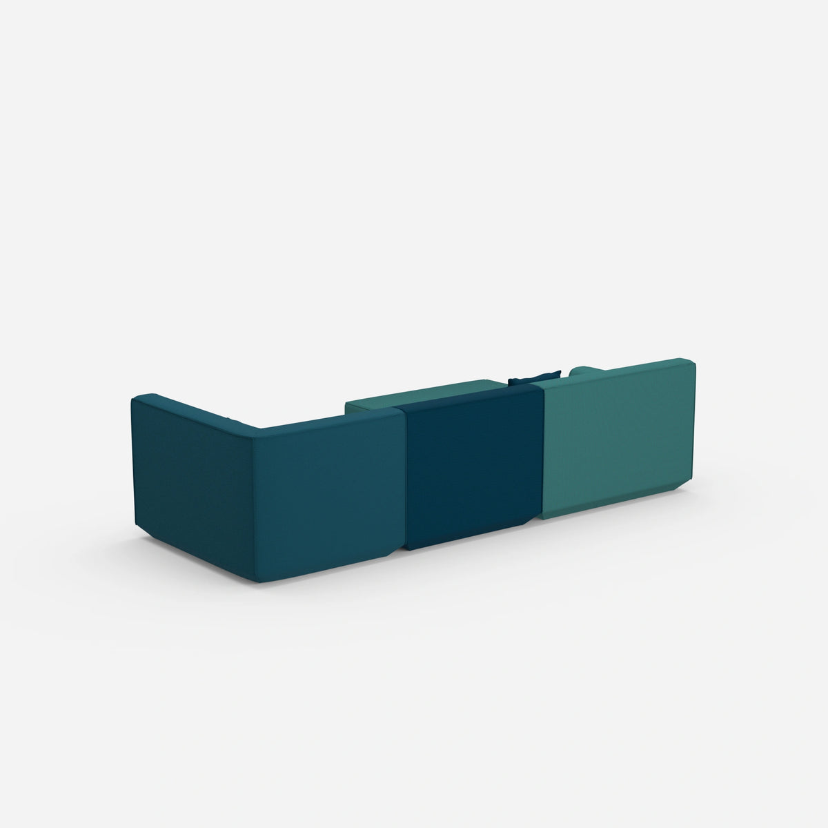 Gemütliches Ecksofa von hinten