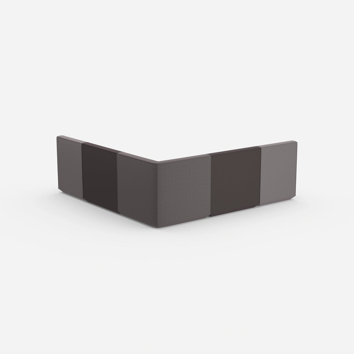 Gleichschenkeliges Sofa von hinten