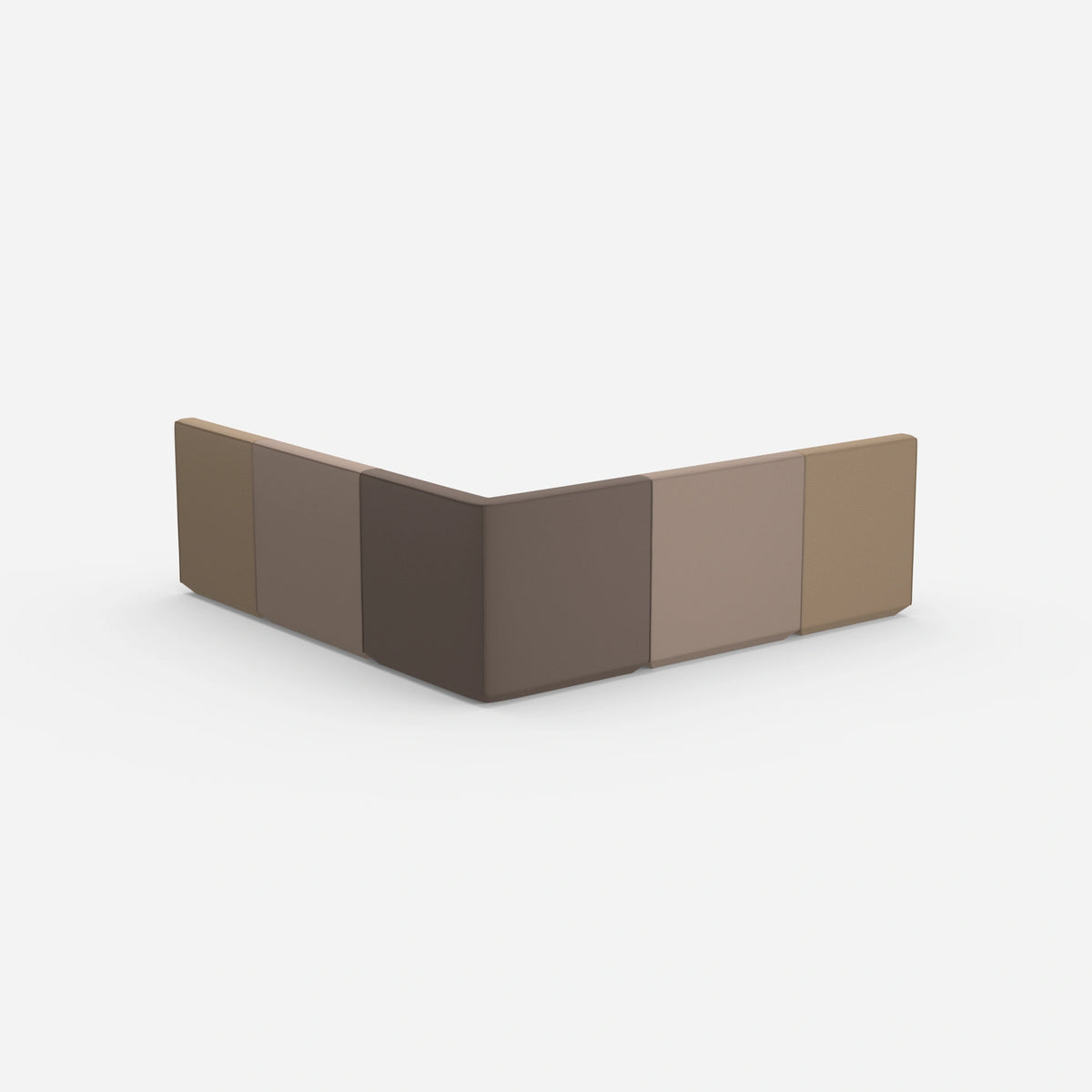 Gleichschenkeliges Sofa von hinten