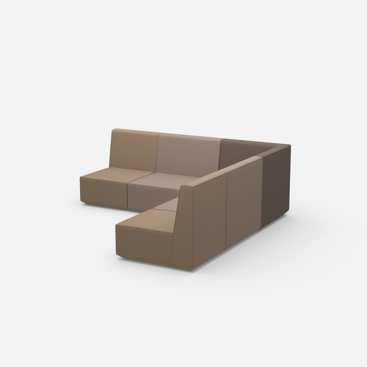 Gleichschenkeliges Sofa von der Seite