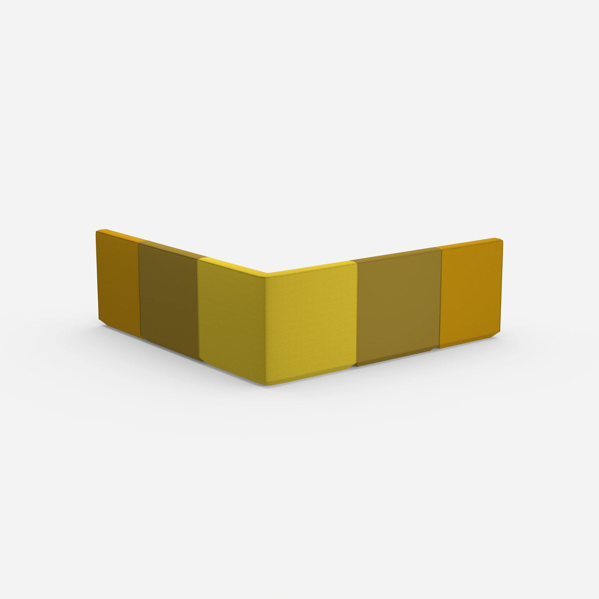 Gleichschenkeliges Sofa von hinten