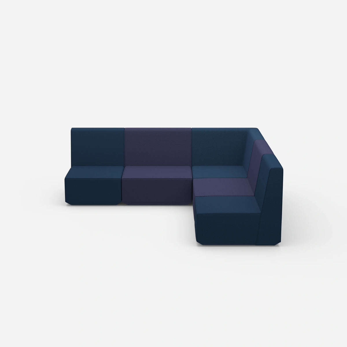 Gleichschenkeliges Sofa von vorne