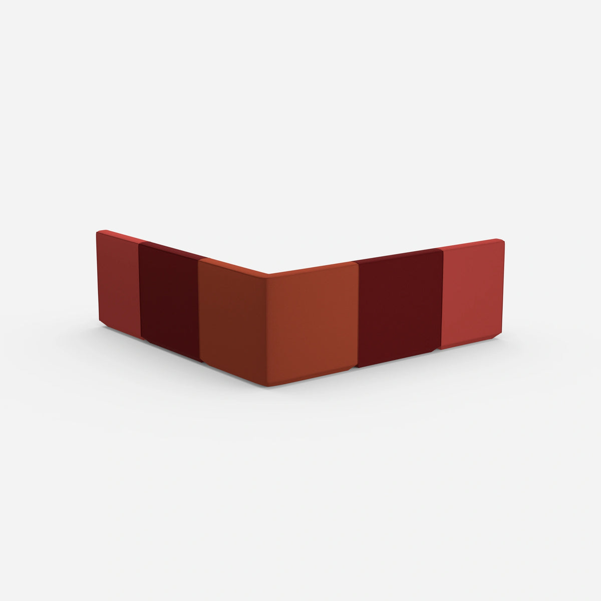 Gleichschenkeliges Sofa von hinten