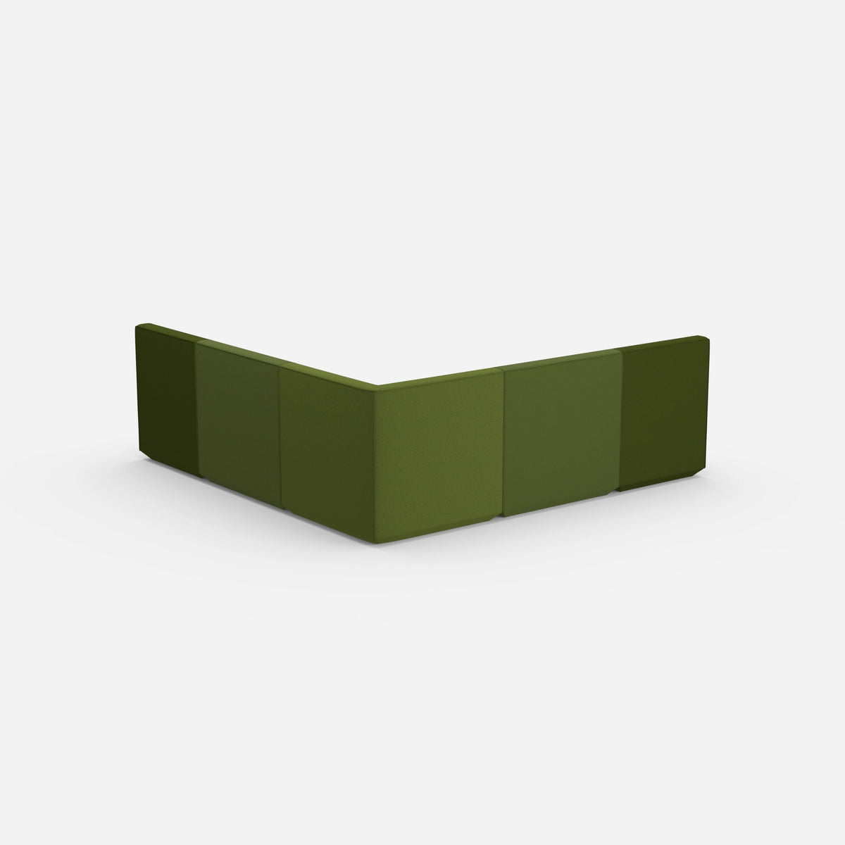 Gleichschenkeliges Sofa von hinten