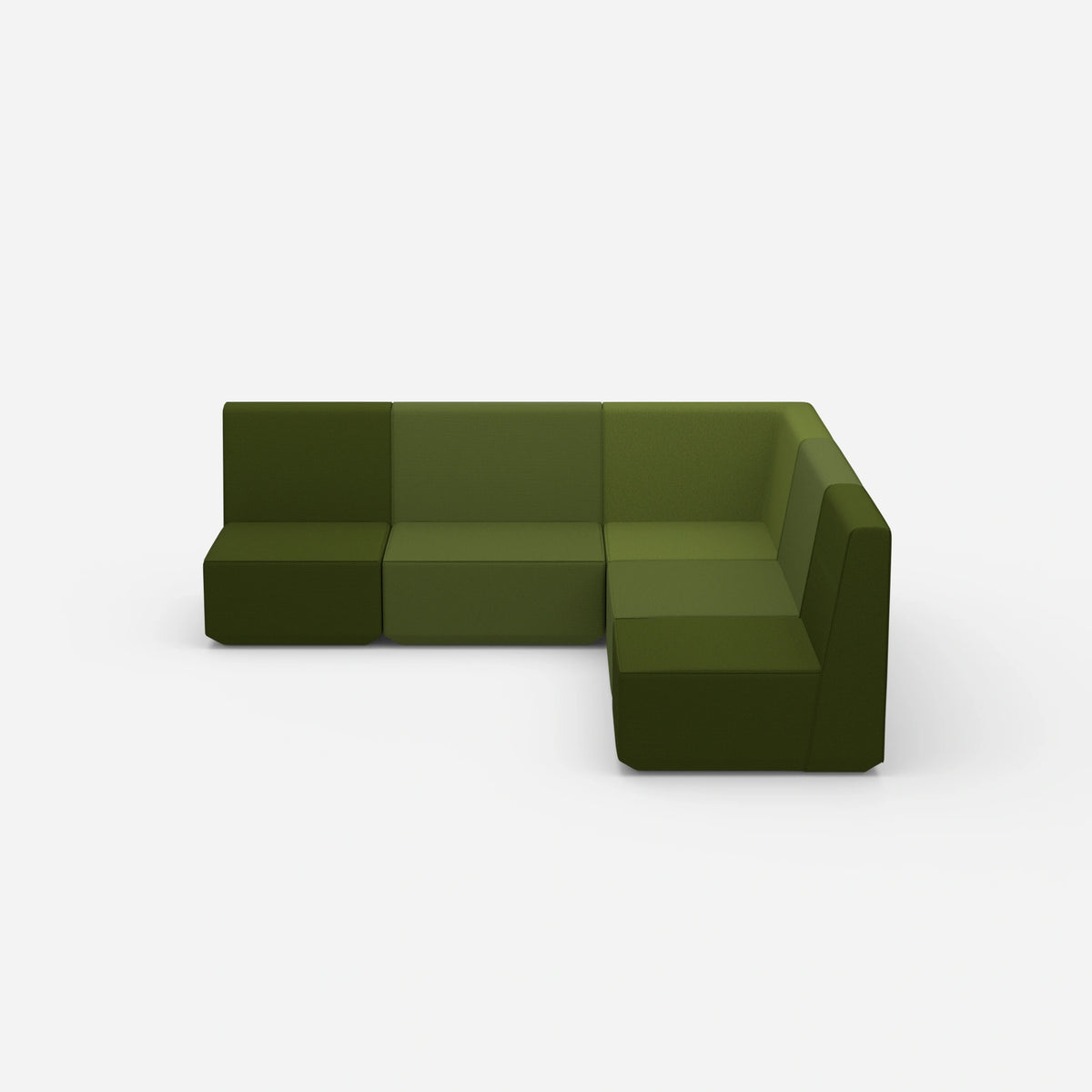 Gleichschenkeliges Sofa von vorne