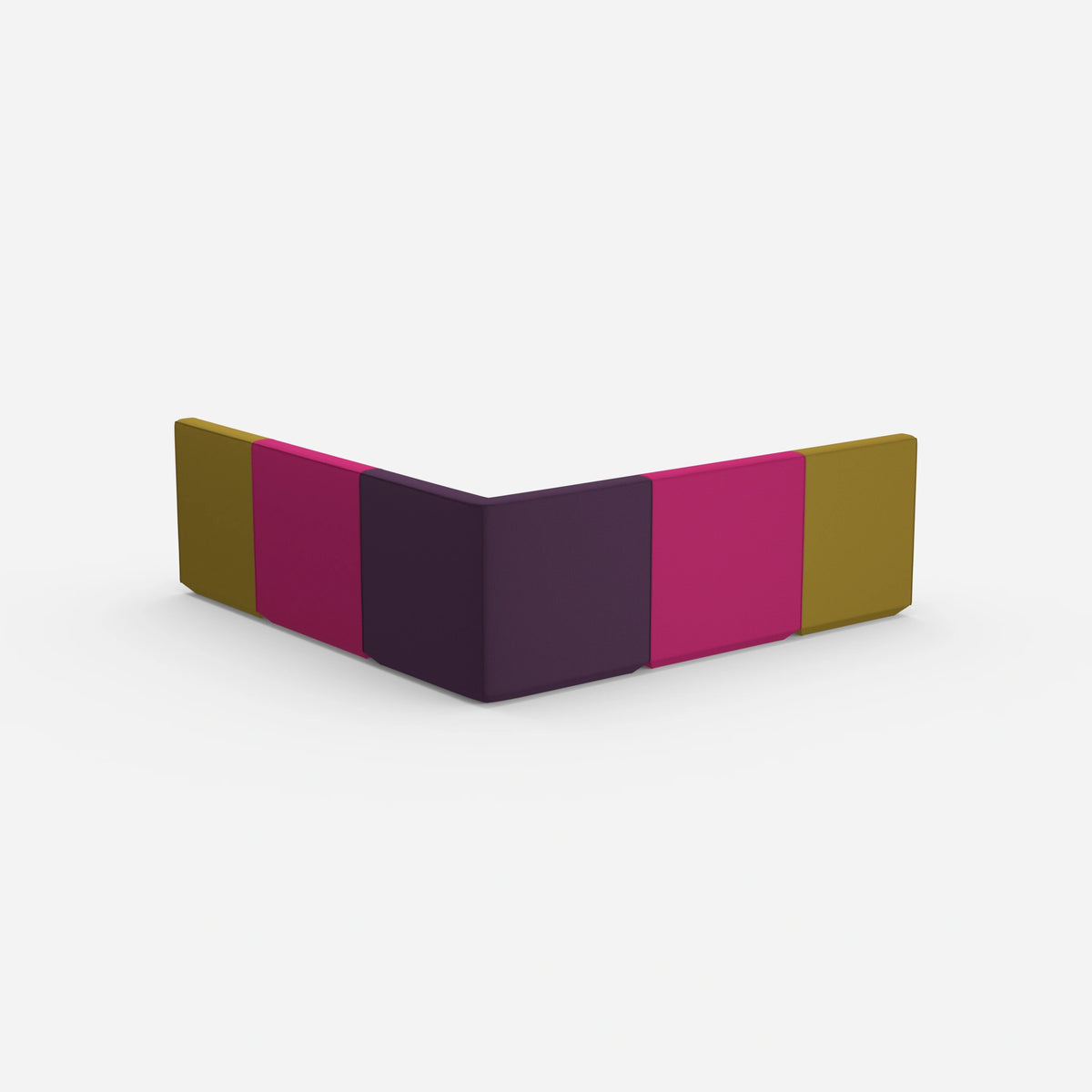 Gleichschenkeliges Sofa von hinten