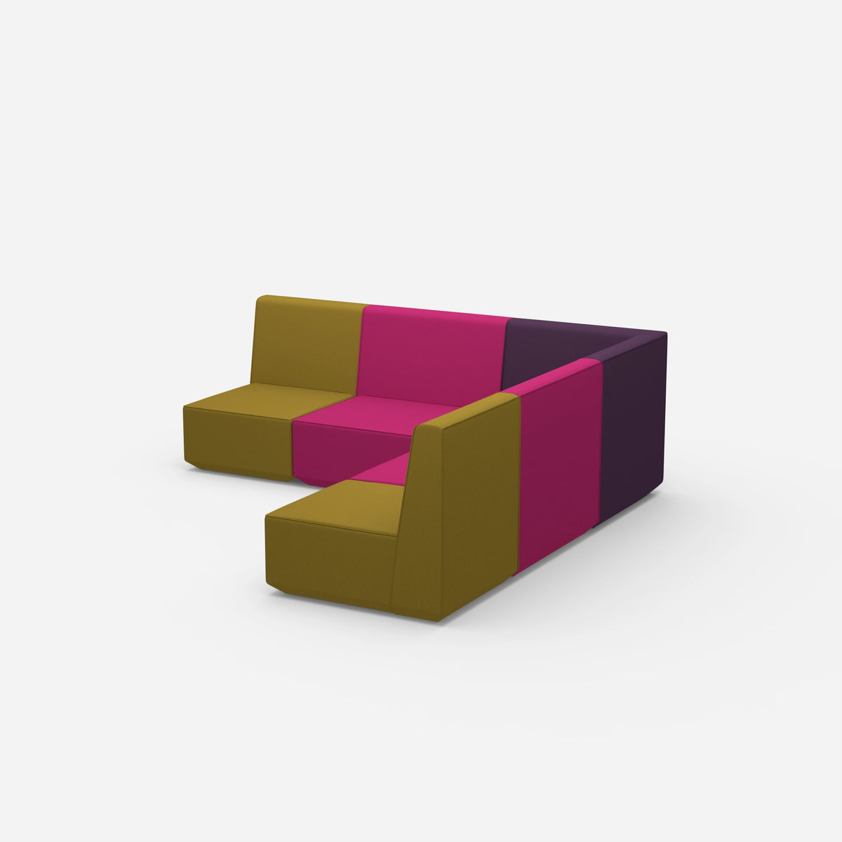 Gleichschenkeliges Sofa von der Seite