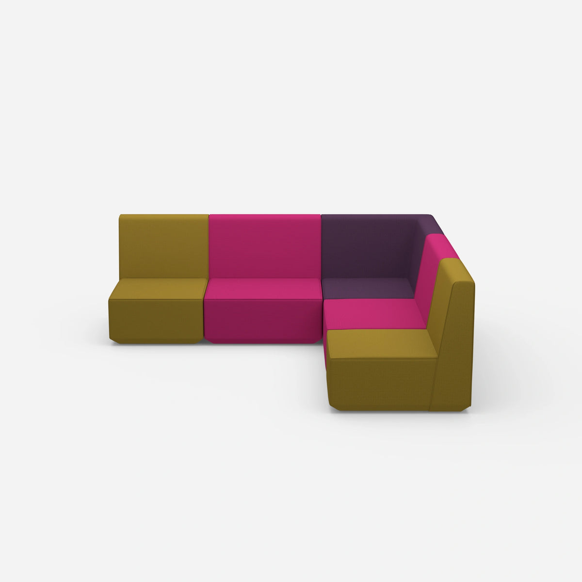Gleichschenkeliges Sofa von vorne