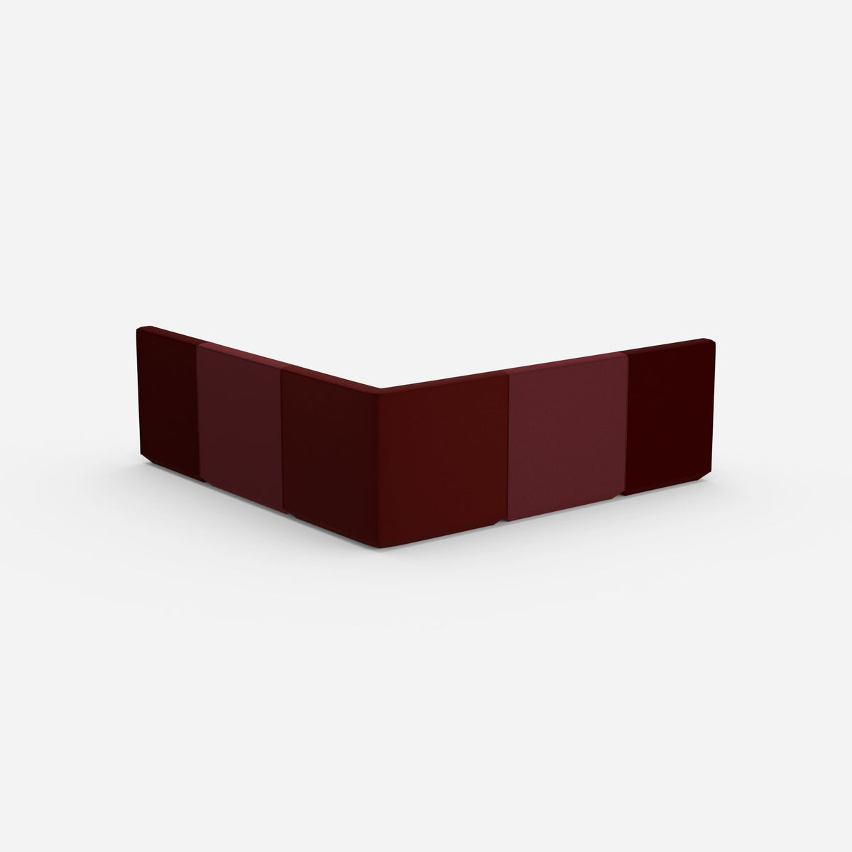 Gleichschenkeliges Sofa von hinten