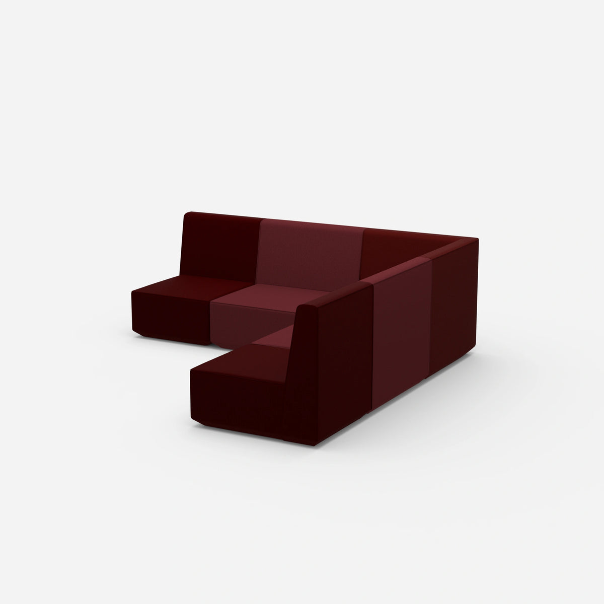 Gleichschenkeliges Sofa von der Seite