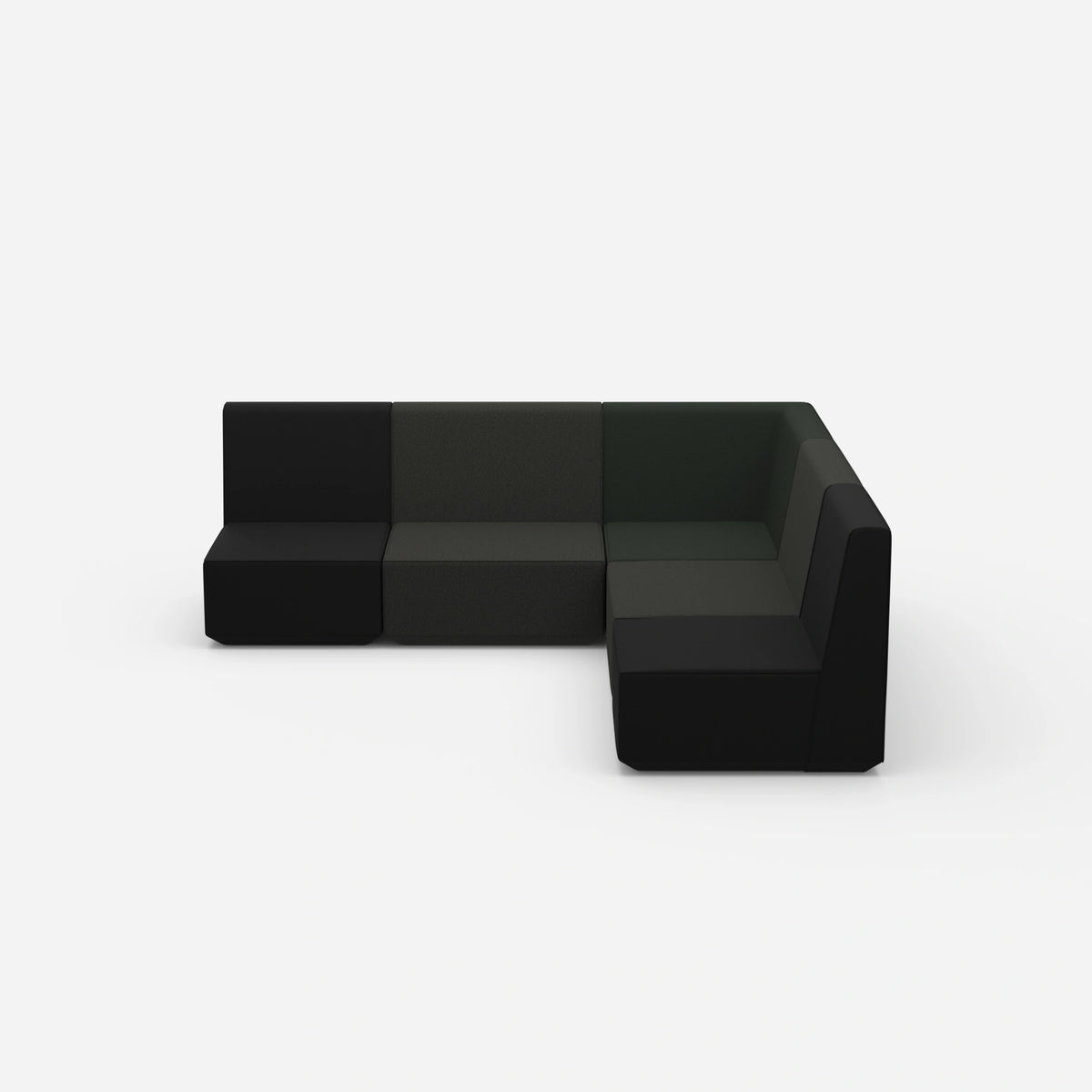 Gleichschenkeliges Sofa von vorne