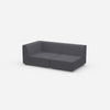Graues Modulsofa 180 cm breit von der Seite