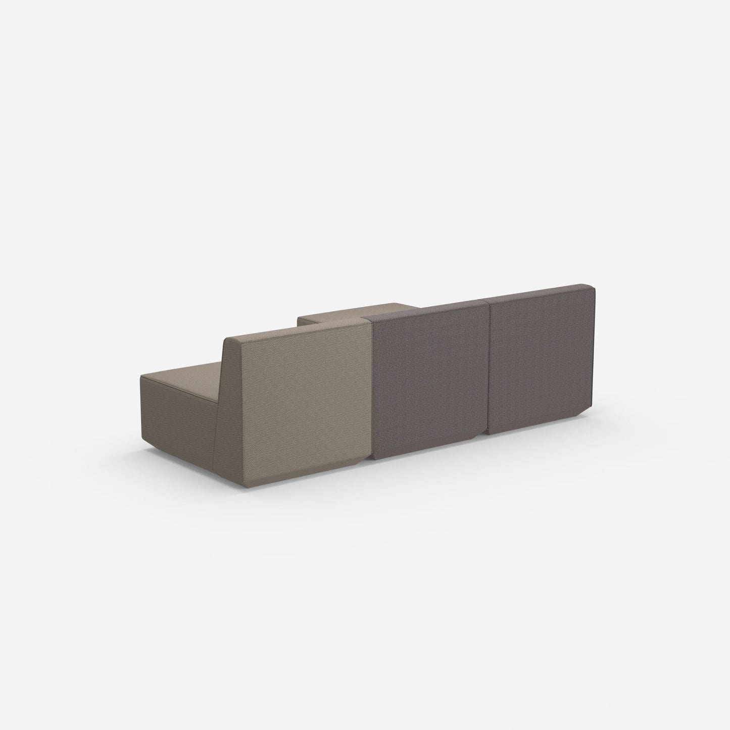 grey sofa 3 seater from behind