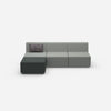 Grey 3 seater sofa from the front