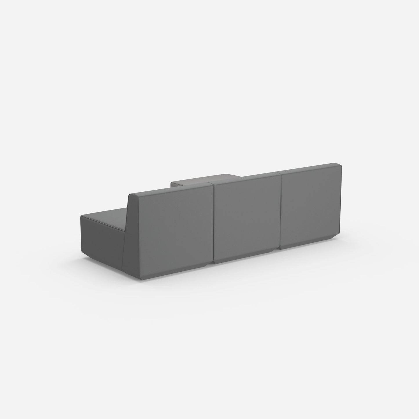 grey sofa 3 seater from behind